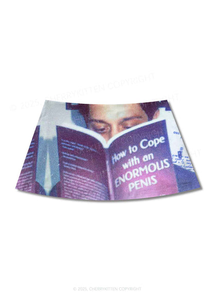 BDE Y2K Print Mini Skirt Cherrykitten