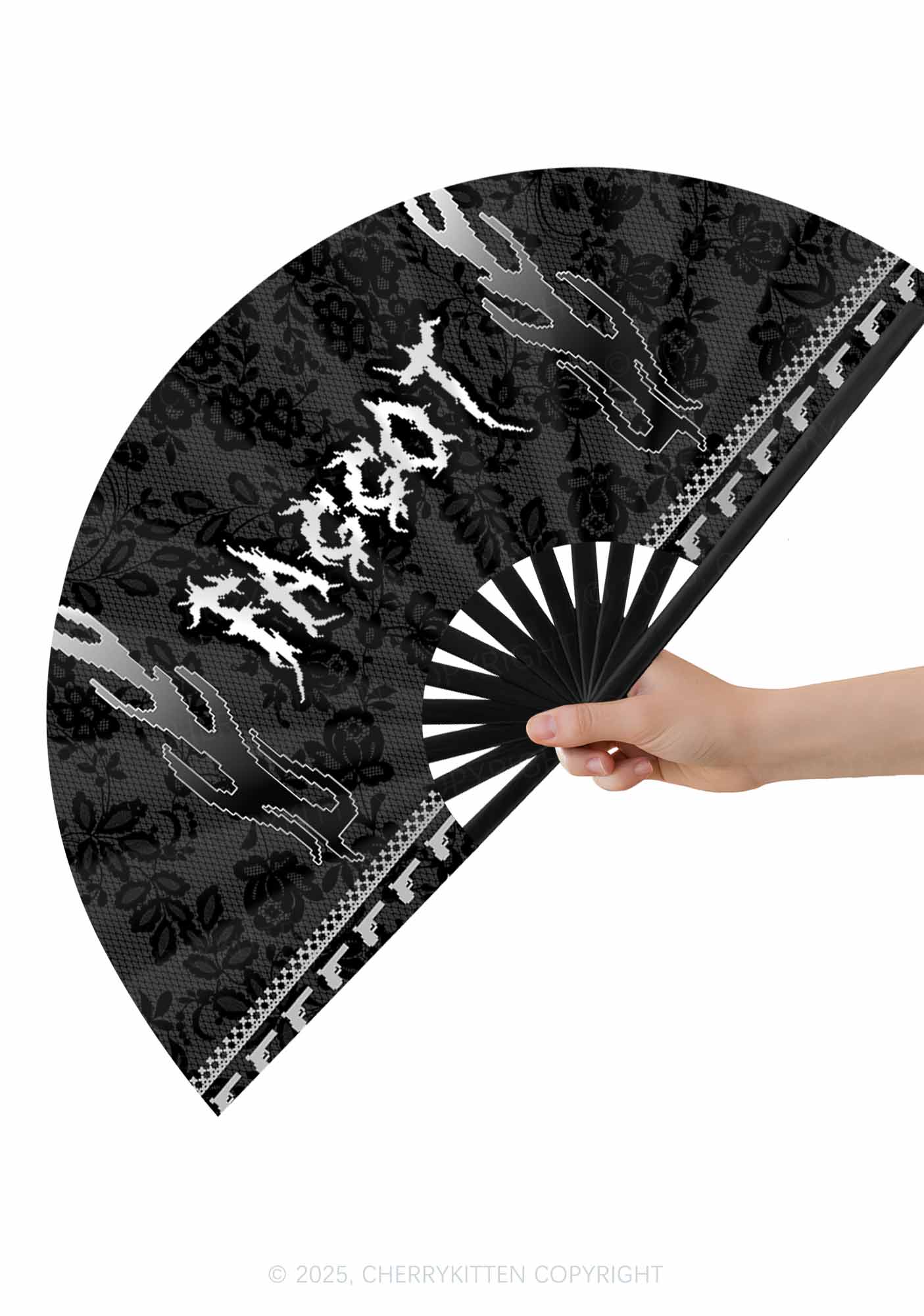 Punk Faggot Pride Y2K Rave Hand Fan Cherrykitten