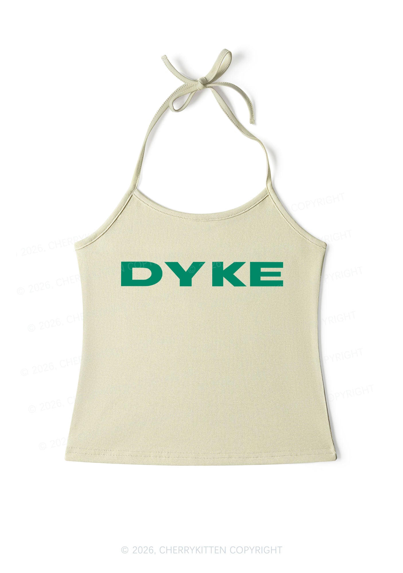 DYKE Pride Y2K Halter Neck Cami Cherrykitten