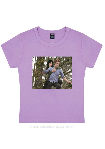 Custom Face Y2K Baby Tee Cherrykitten