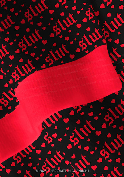 Black Slxt Y2K Christmas Cardigan Knit Sweatshirt Cherrykitten