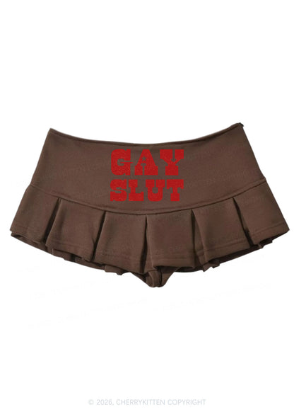 Gay Slxt Pride Y2K Mini Pleated Skirts Cherrykitten