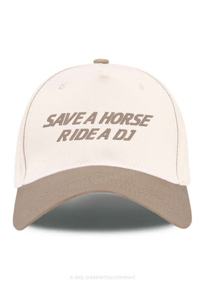 Ride A DJ Y2K Color Block Baseball Cap Cherrykitten