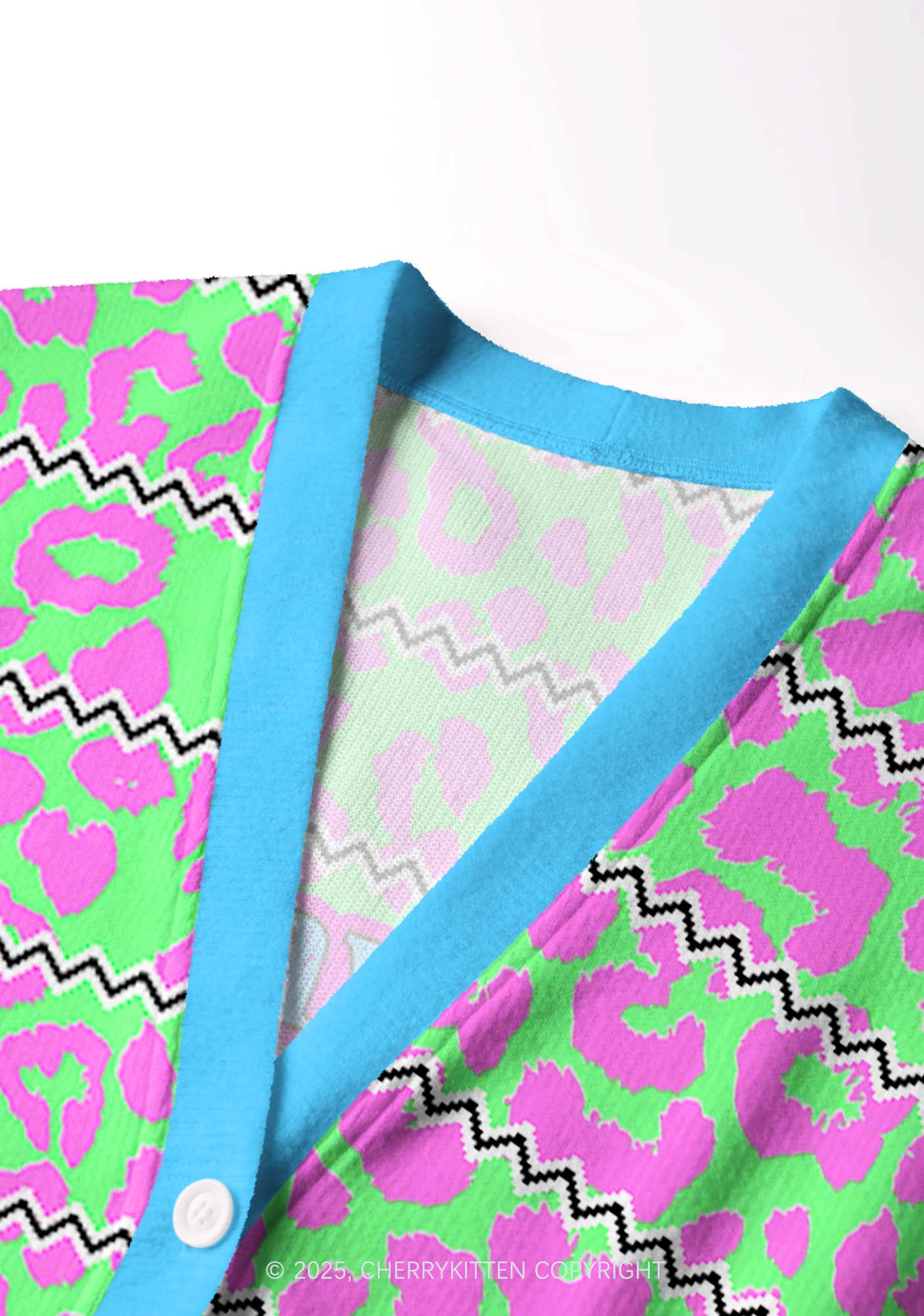 Serious Goose Y2K Christmas Cardigan Knit Sweatshirt Cherrykitten