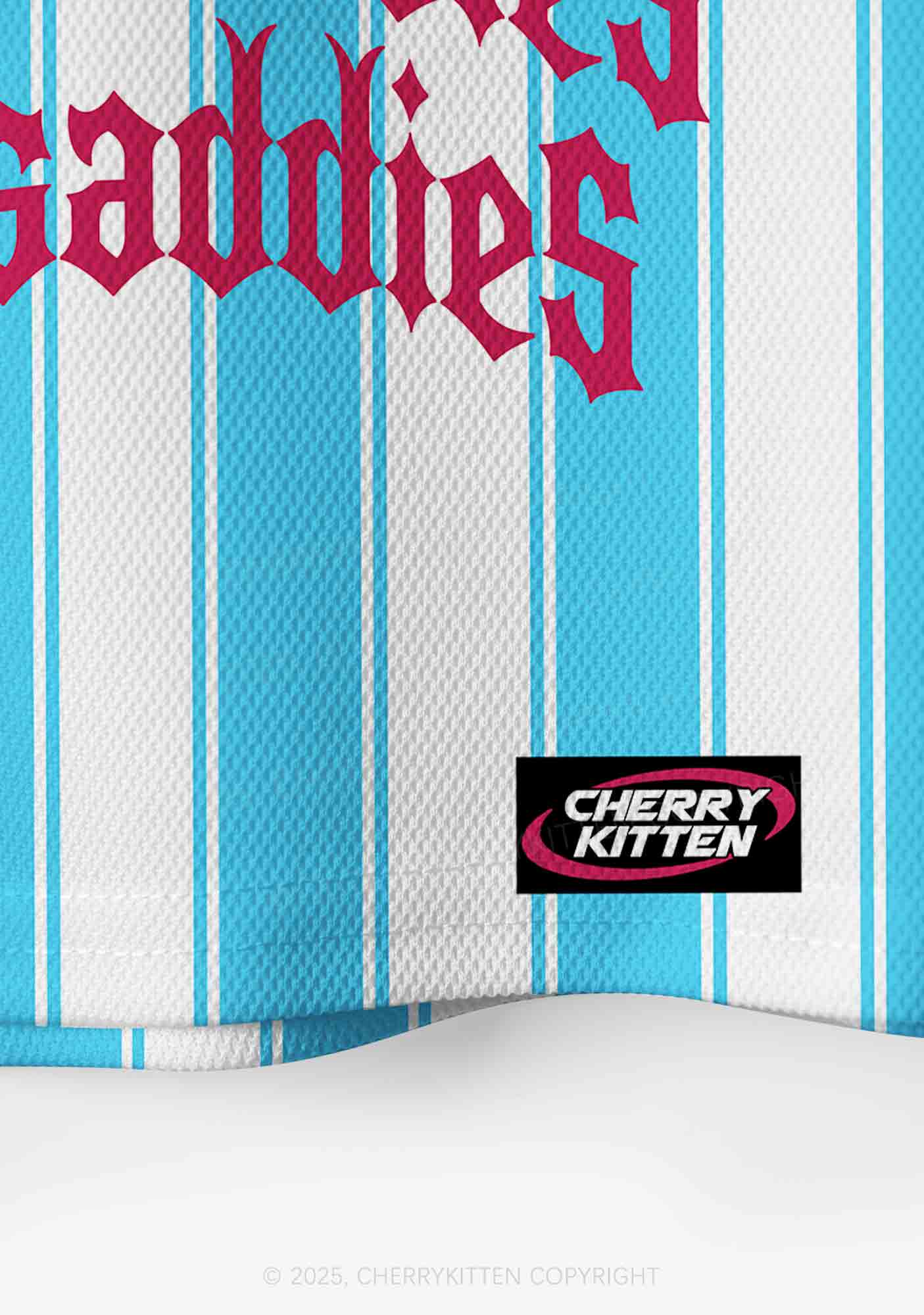 Custom Even Baddies Get Saddies Y2K Crop Sport Jersey Shirts Cherrykitten