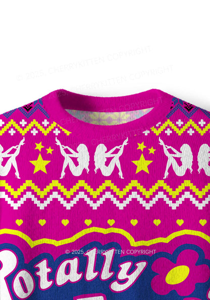 Totally Slxt Y2K Christmas Knit Sweatshirt Cherrykitten