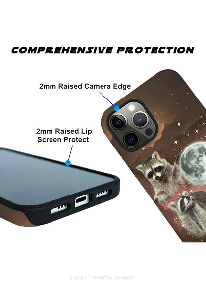 Raccoon Moon Y2K Phone Case Cherrykitten