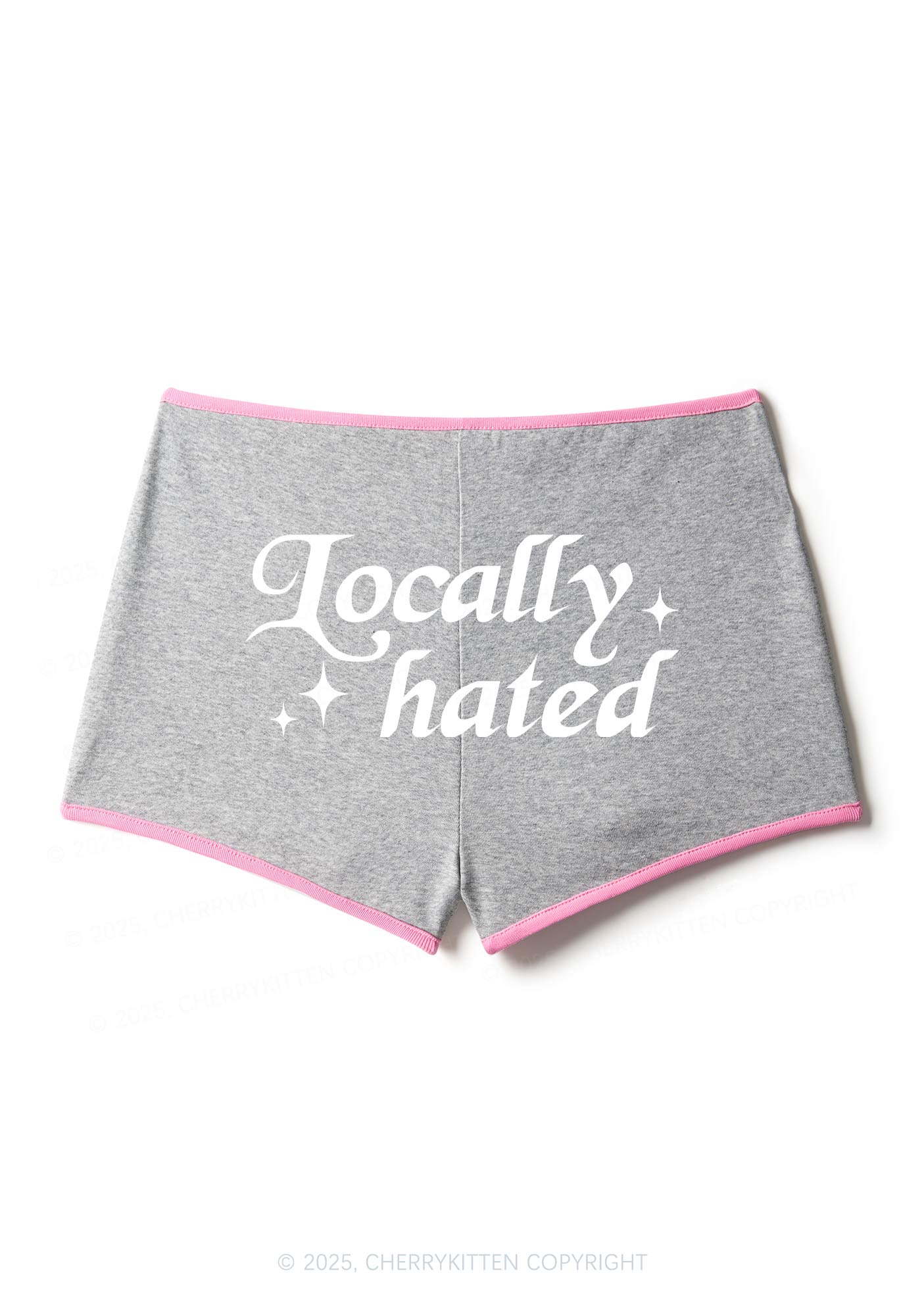 Locally Hated Y2K Contrast Mini Shorts Cherrykitten