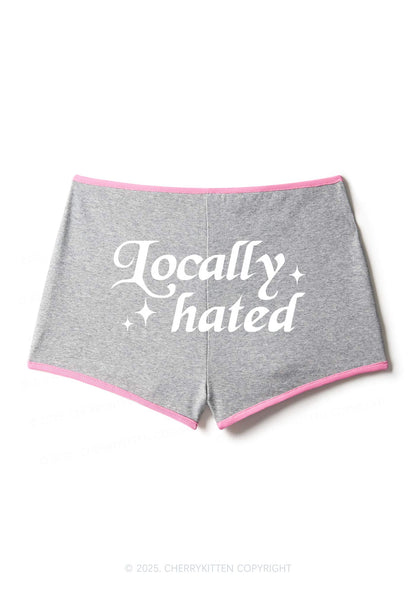 Locally Hated Y2K Contrast Mini Shorts Cherrykitten