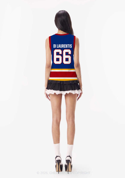 I Love Four Hockey Boys DL Y2K Sport Jersey Tank Cherrykitten