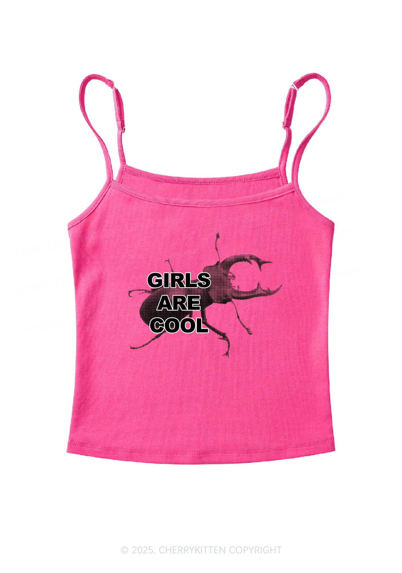 Beetle Girls Are Cool Y2K Spaghetti Strap Cami Cherrykitten