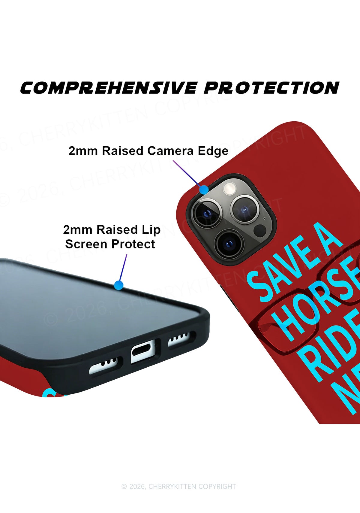 Save Horse Ride Nerd Y2K Phone Case Cherrykitten