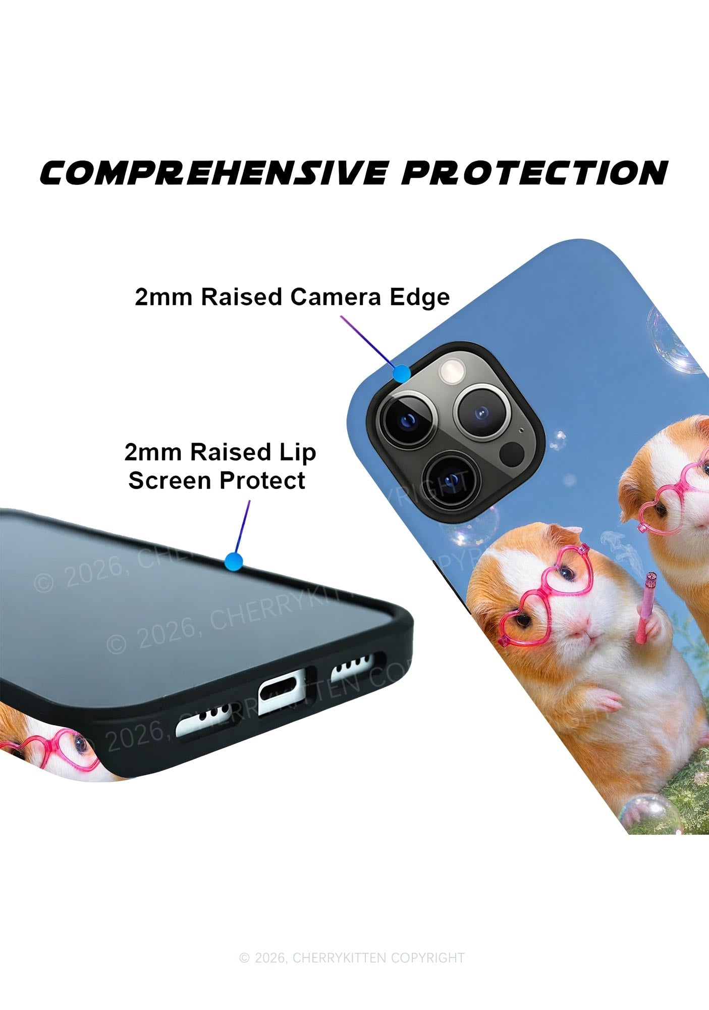 Two Smoking Guinea Pigs Y2K Phone Case Cherrykitten