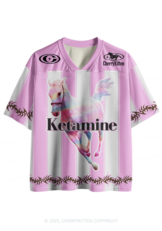 Custom Pink Horse Y2K Sport Jersey Shirts Cherrykitten
