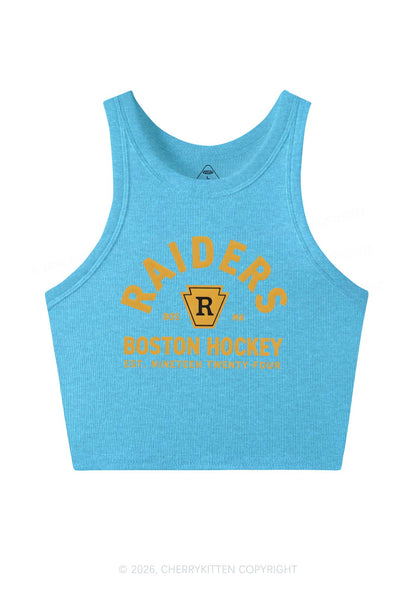 Boston Hockey HR Y2K Crop Tank Top Cherrykitten