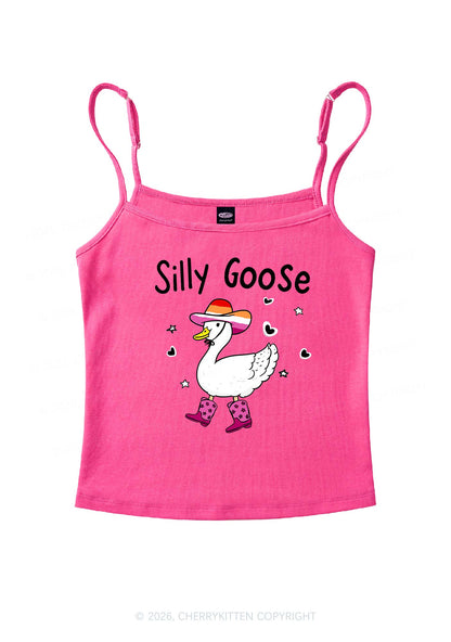 Silly Goose Lesbian Pride Y2K Spaghetti Strap Cami Cherrykitten