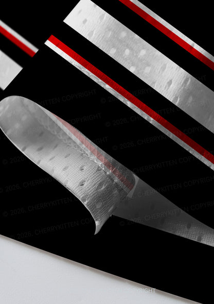 Black Hockey Match HR Y2K Sport Jersey Shirts Cherrykitten