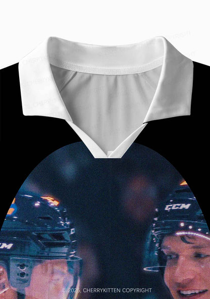 Blue Gaze HR Y2K Long Sleeve Sport Jersey Shirts Cherrykitten