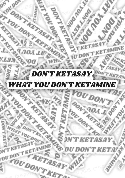 Don't Ketasay 1Pc Y2K Sticker Cherrykitten