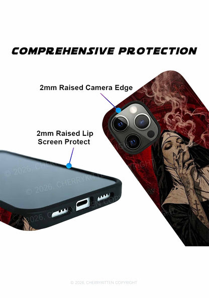 Gothic Tattoos Nun Y2K Phone Case Cherrykitten
