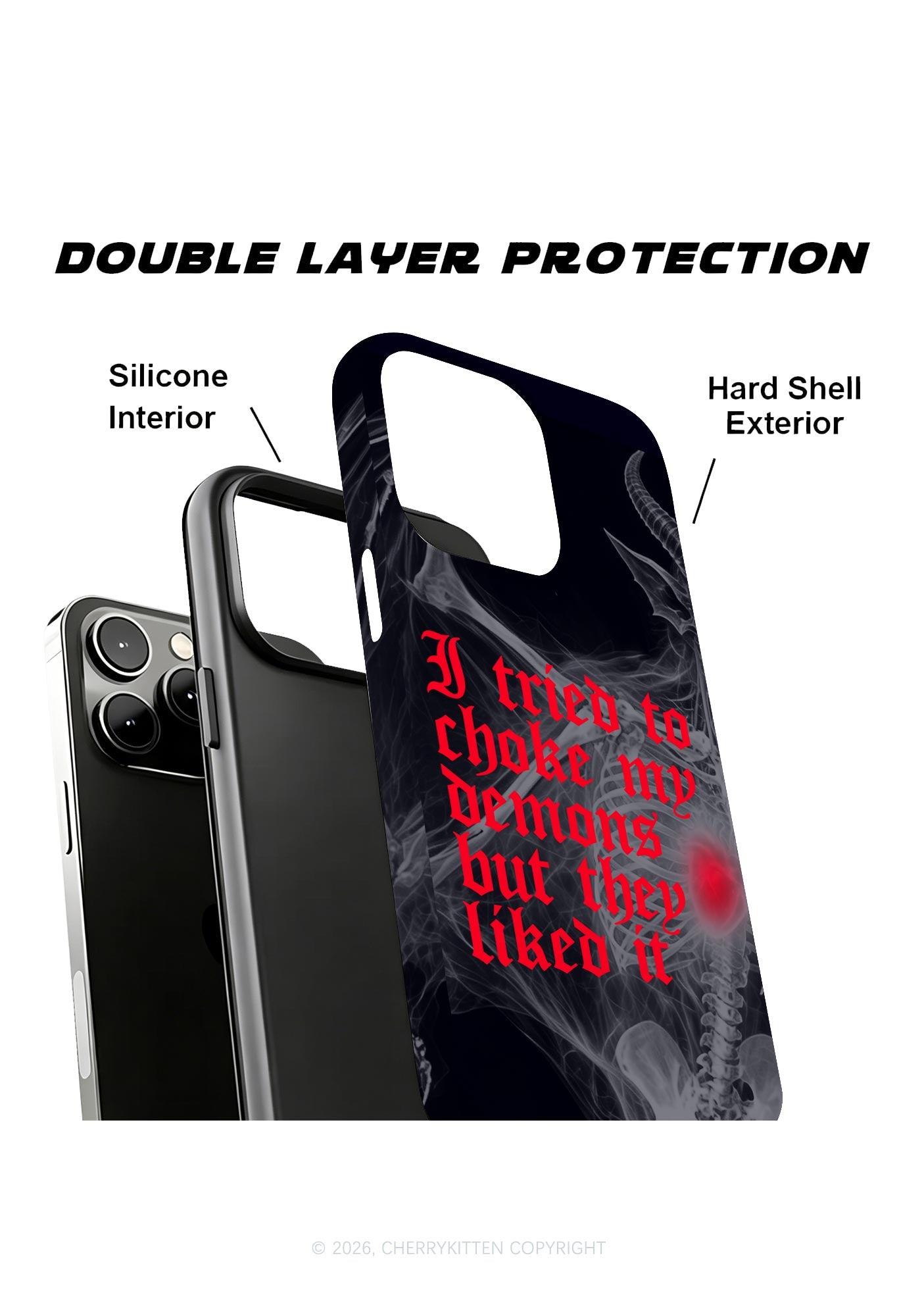 Halloween Choke Demons They Liked Y2K Phone Case Cherrykitten