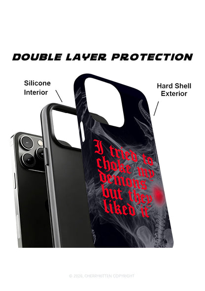 Halloween Choke Demons They Liked Y2K Phone Case Cherrykitten