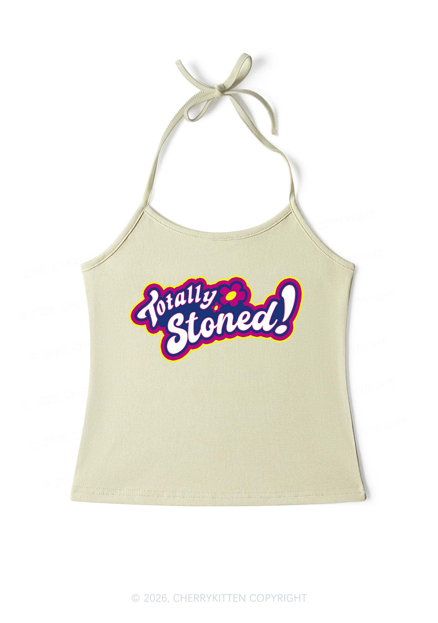 Totally Stoned Y2K Halter Neck Cami Cherrykitten