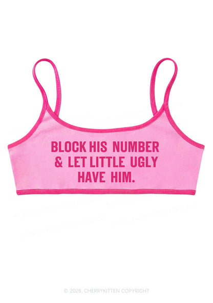 Let Little Ugly Have Him Y2K Super Crop Cami Cherrykitten