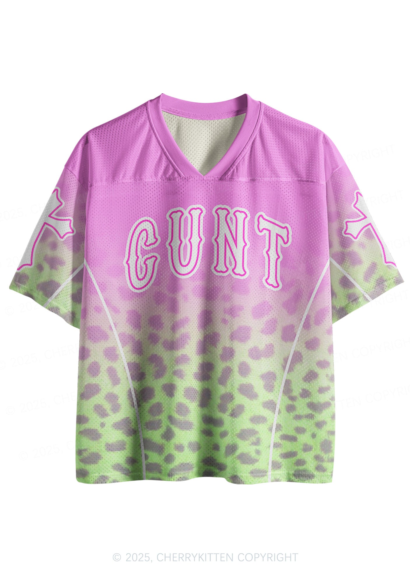 Custom Pink Leopard Cxxt Y2K Sport Jersey Shirts Cherrykitten