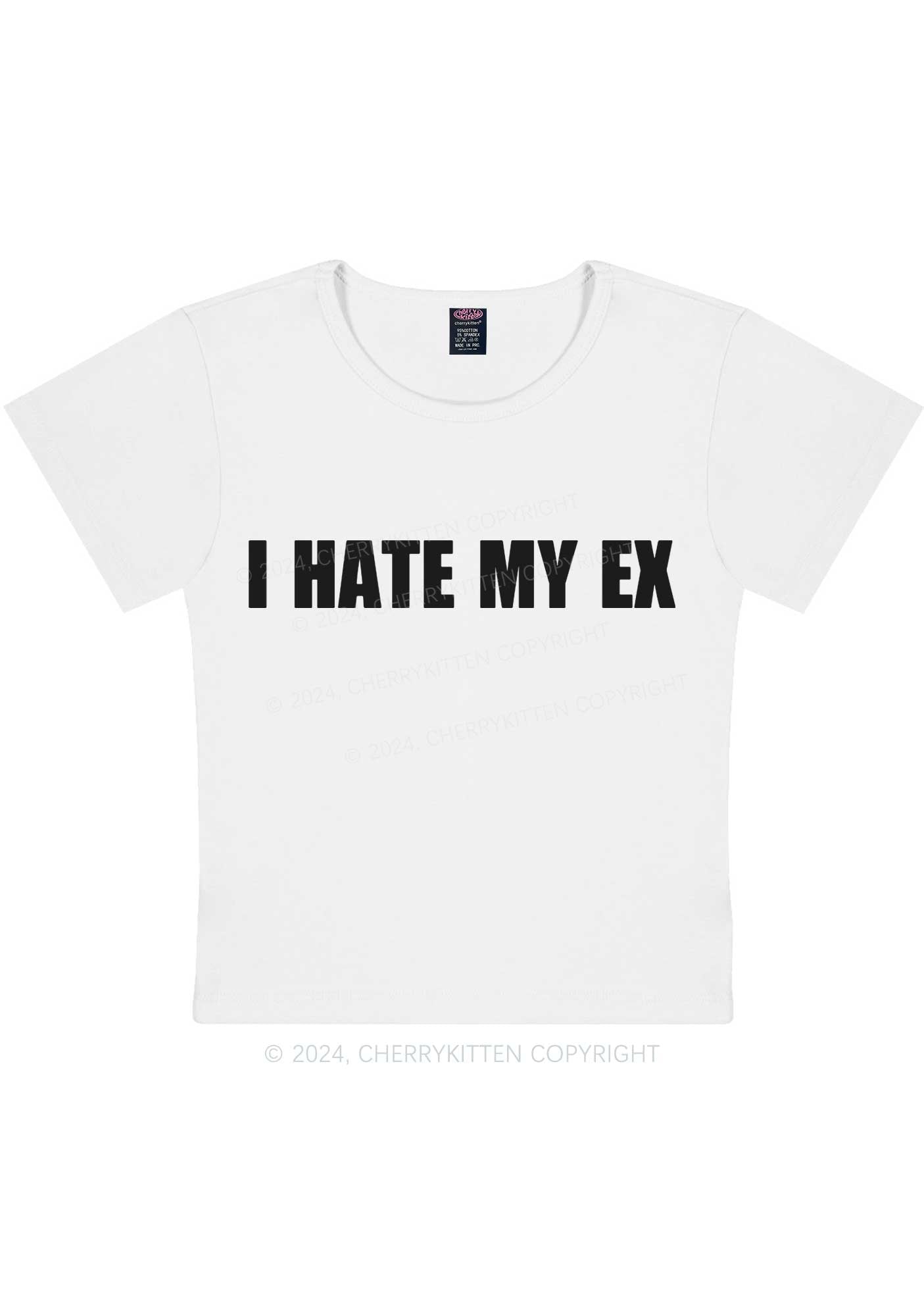 I Hate My EX Y2K Baby Tee Cherrykitten