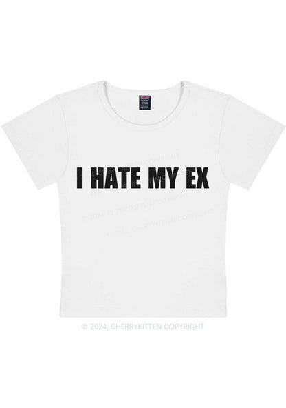 I Hate My EX Y2K Baby Tee Cherrykitten