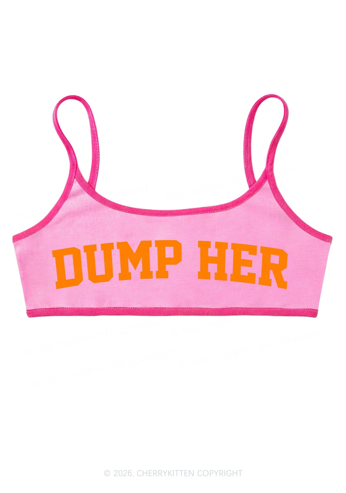 Dump Her Y2K Super Crop Cami Cherrykitten