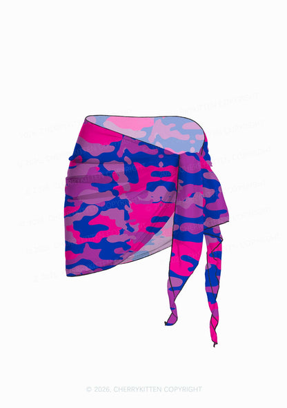 Bisexual Camouflage Pride Y2K Print Bikini Set Cherrykitten
