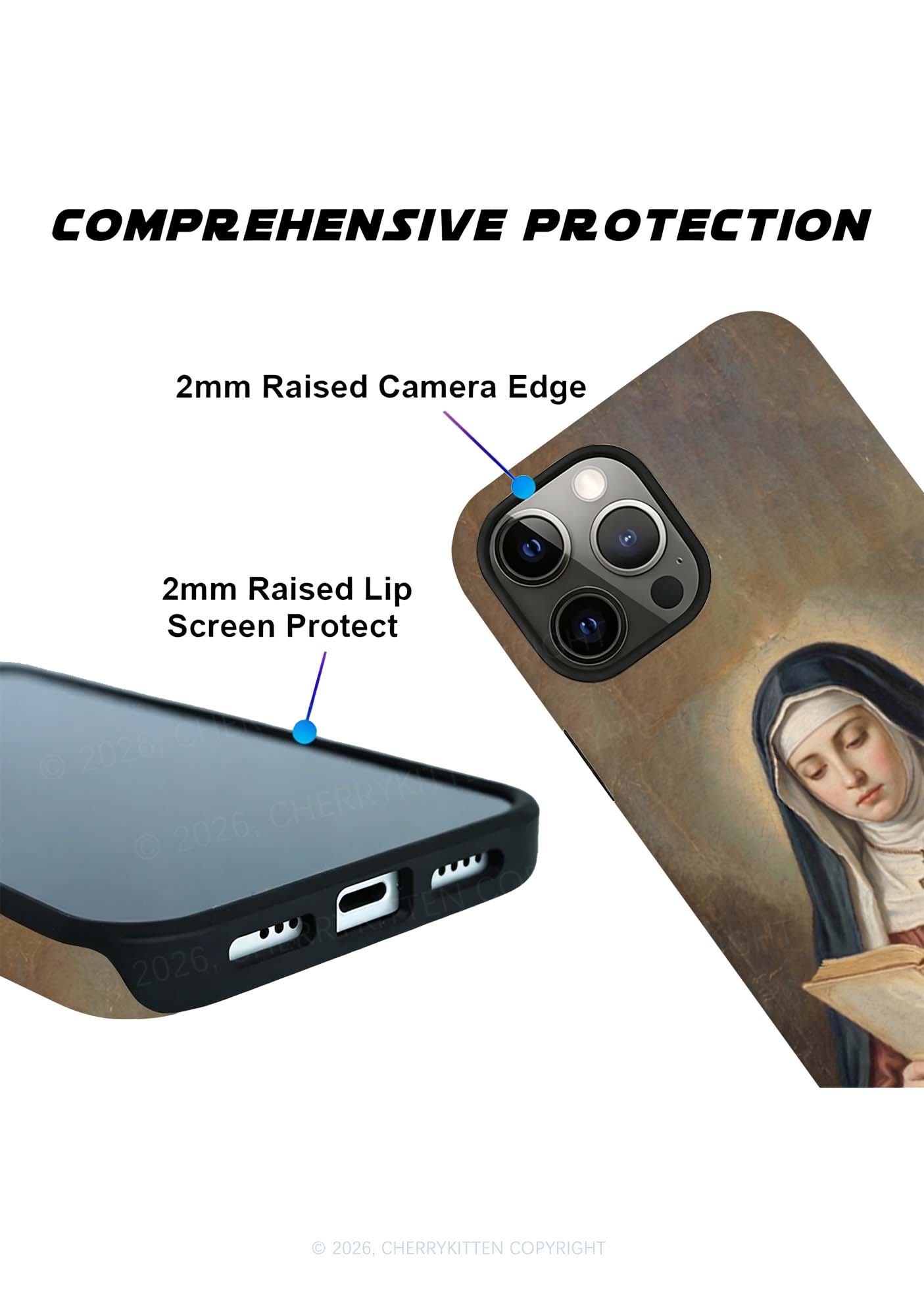 Lesbianism Nun Pride Y2K Phone Case Cherrykitten