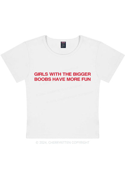 Curvy Girls Have More Fun Y2K Baby Tee Cherrykitten