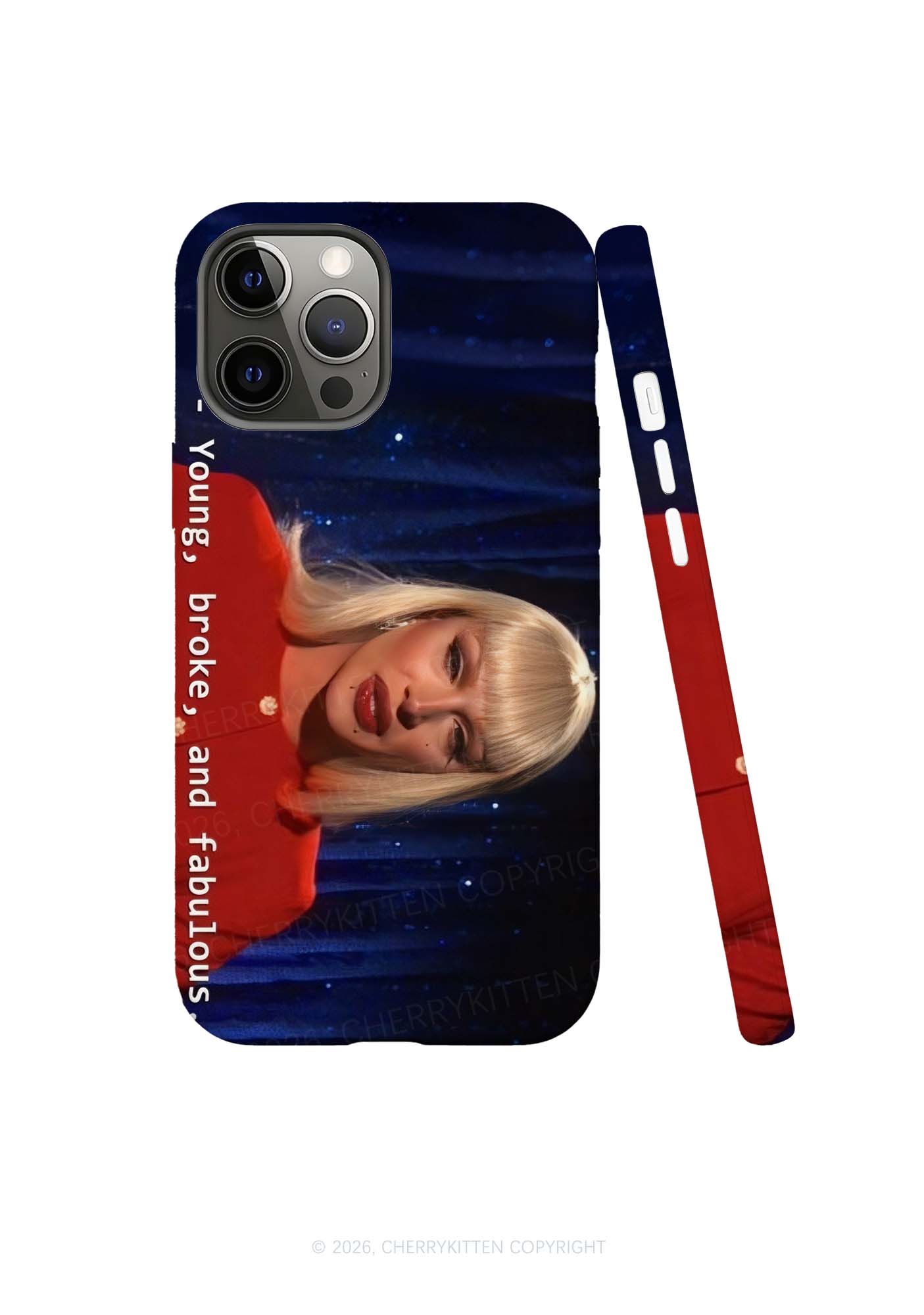 Young Broke And Fabulous Y2K Phone Case Cherrykitten