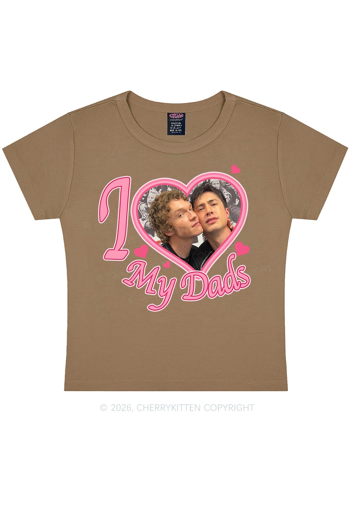 I Love My Dads HR Y2K Baby Tee Cherrykitten