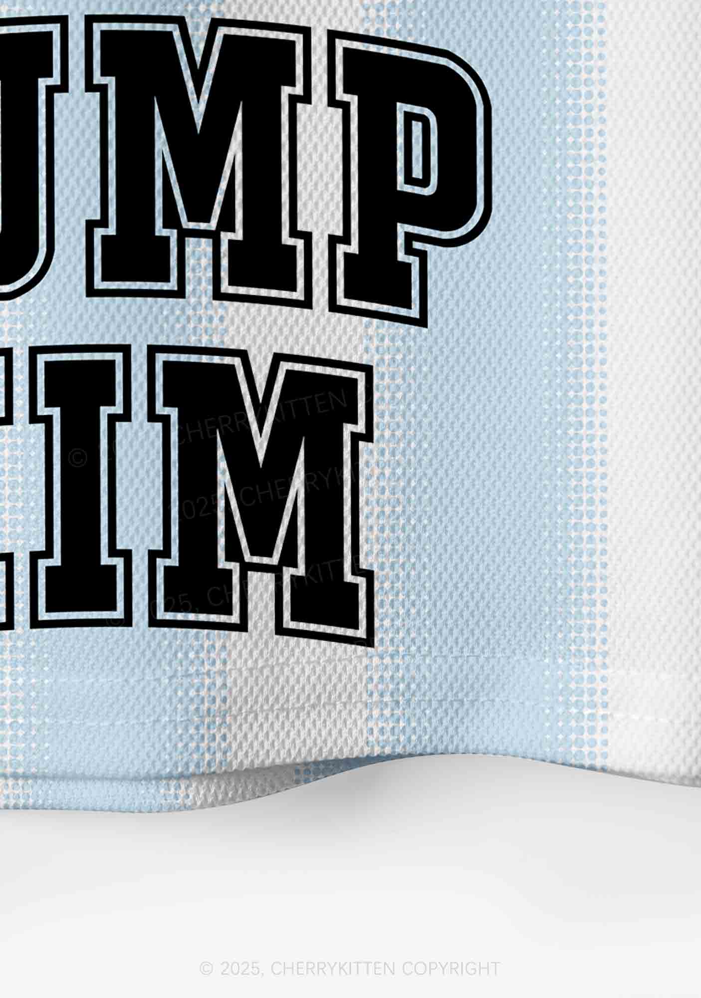 Custom Blue Dump Him Y2K Crop Sport Jersey Shirts Cherrykitten