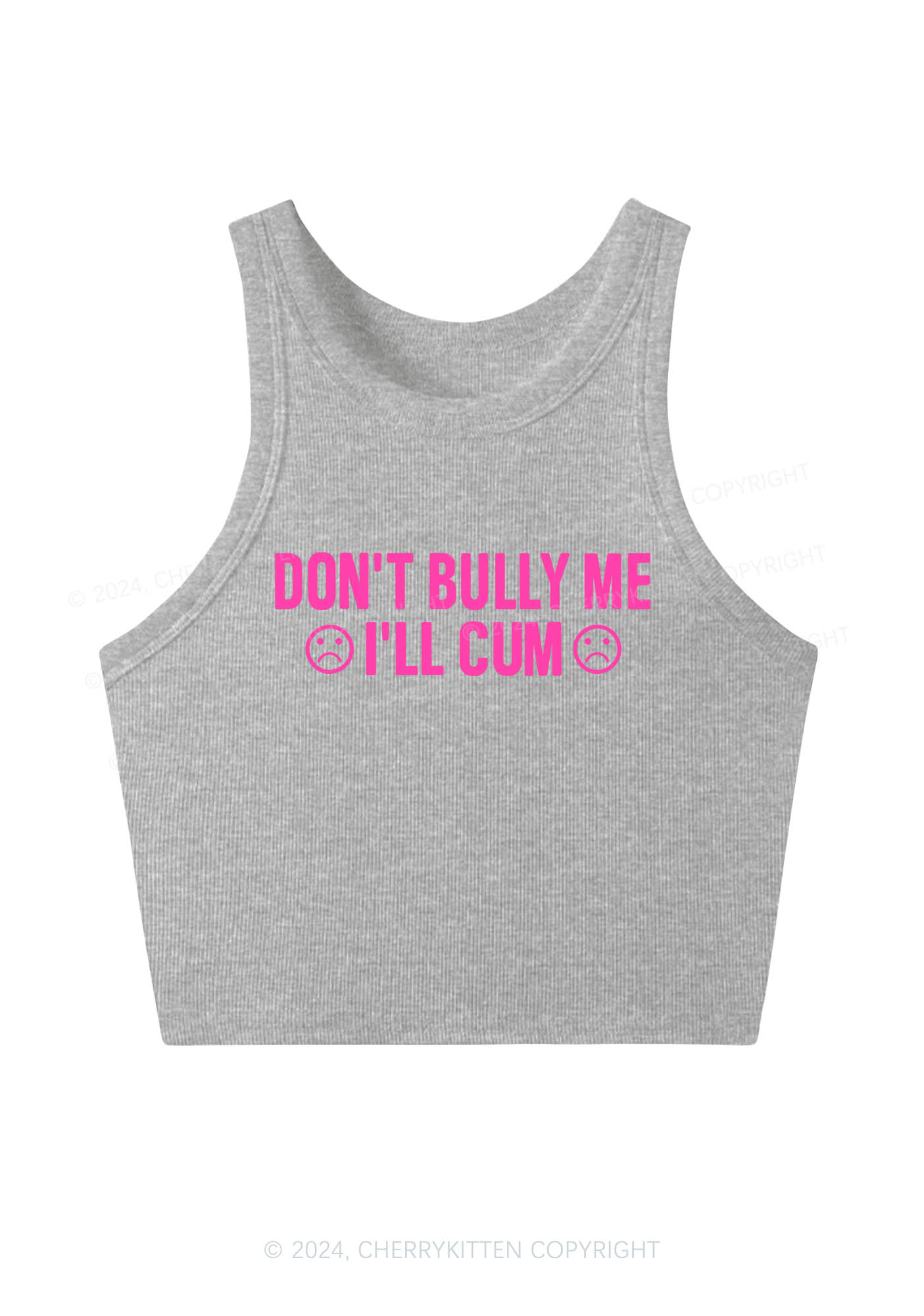 Don't Bully Me Y2K Crop Tank Top Cherrykitten
