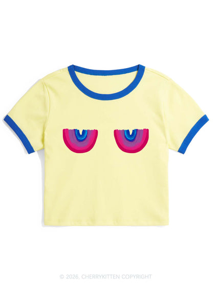 Bisexual Bxxb Pride Y2K Ringer Tee Cherrykitten