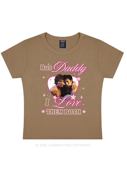 But Daddy I Love Them Both HR Y2K Baby Tee Cherrykitten