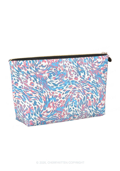 Trans Leopard Pride Y2K Makeup Bag Cherrykitten