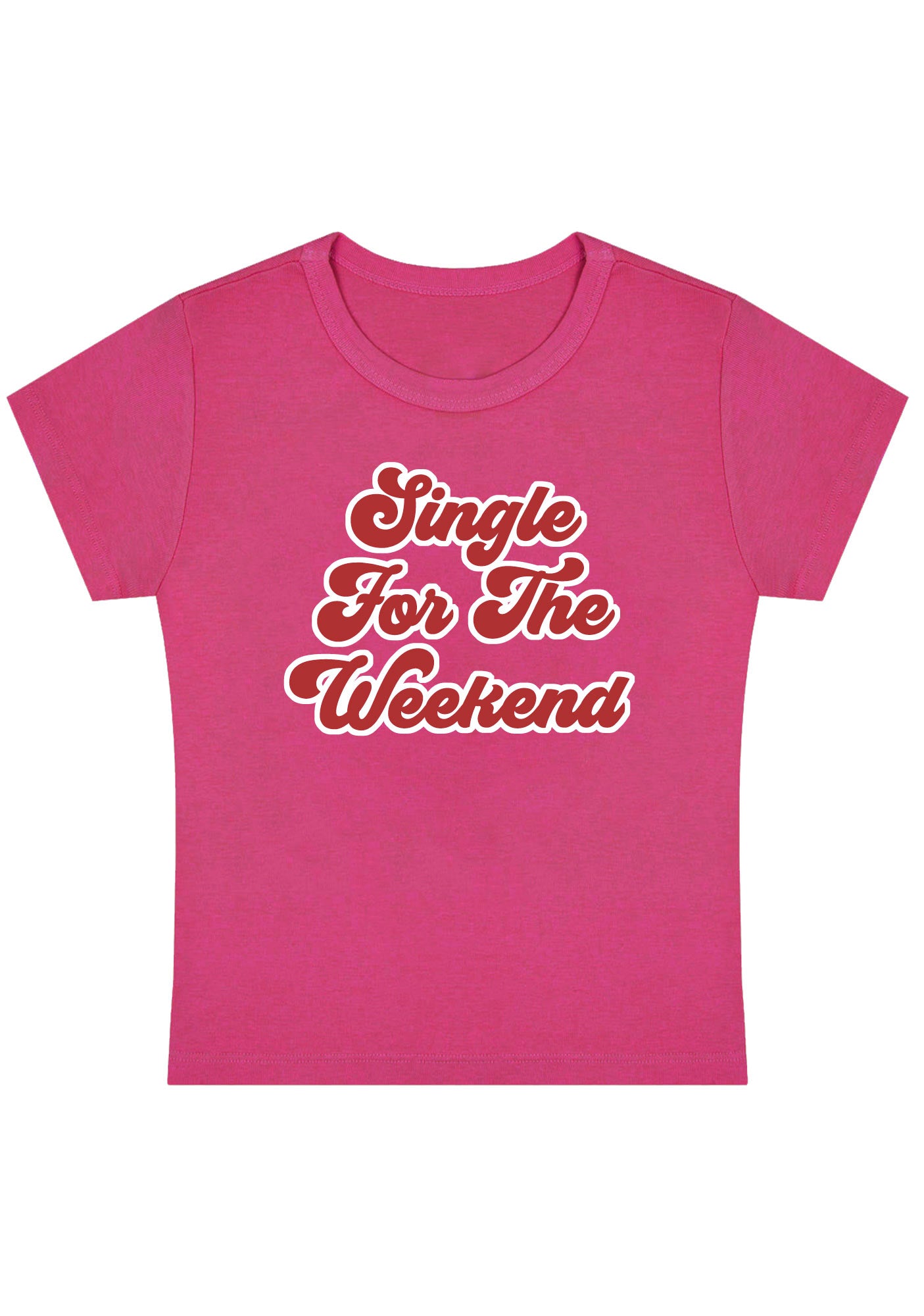 Curvy Single For The Weekend Baby Tee