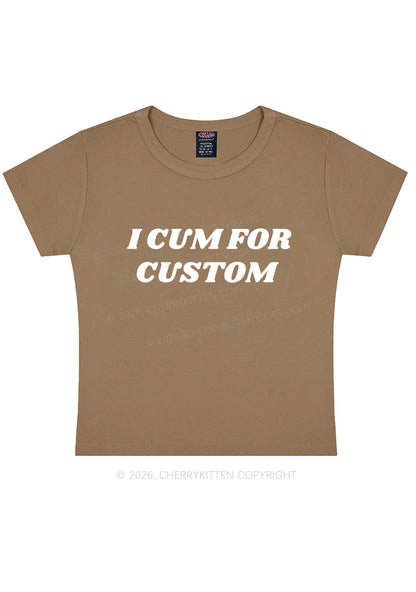 I Cxm For Custom Y2K Baby Tee Cherrykitten