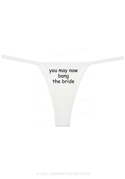 Bang The Bride Y2K Flat String Thong Cherrykitten