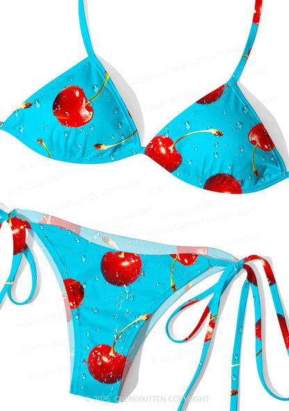 Fresh Cherry Y2K Print Bikini Set Cherrykitten
