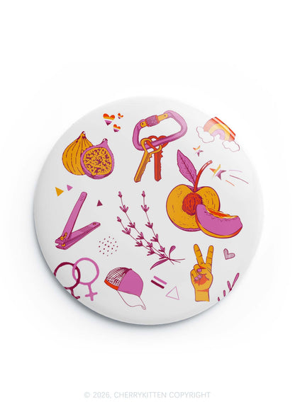 Lesbian Symbols Pride 1Pc Y2K Pin Badge Cherrykitten