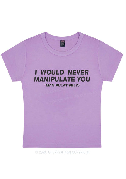 Curvy Manipulate You Y2K Baby Tee Cherrykitten