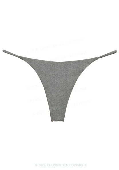 Plain Y2K Bikini String Thong Cherrykitten