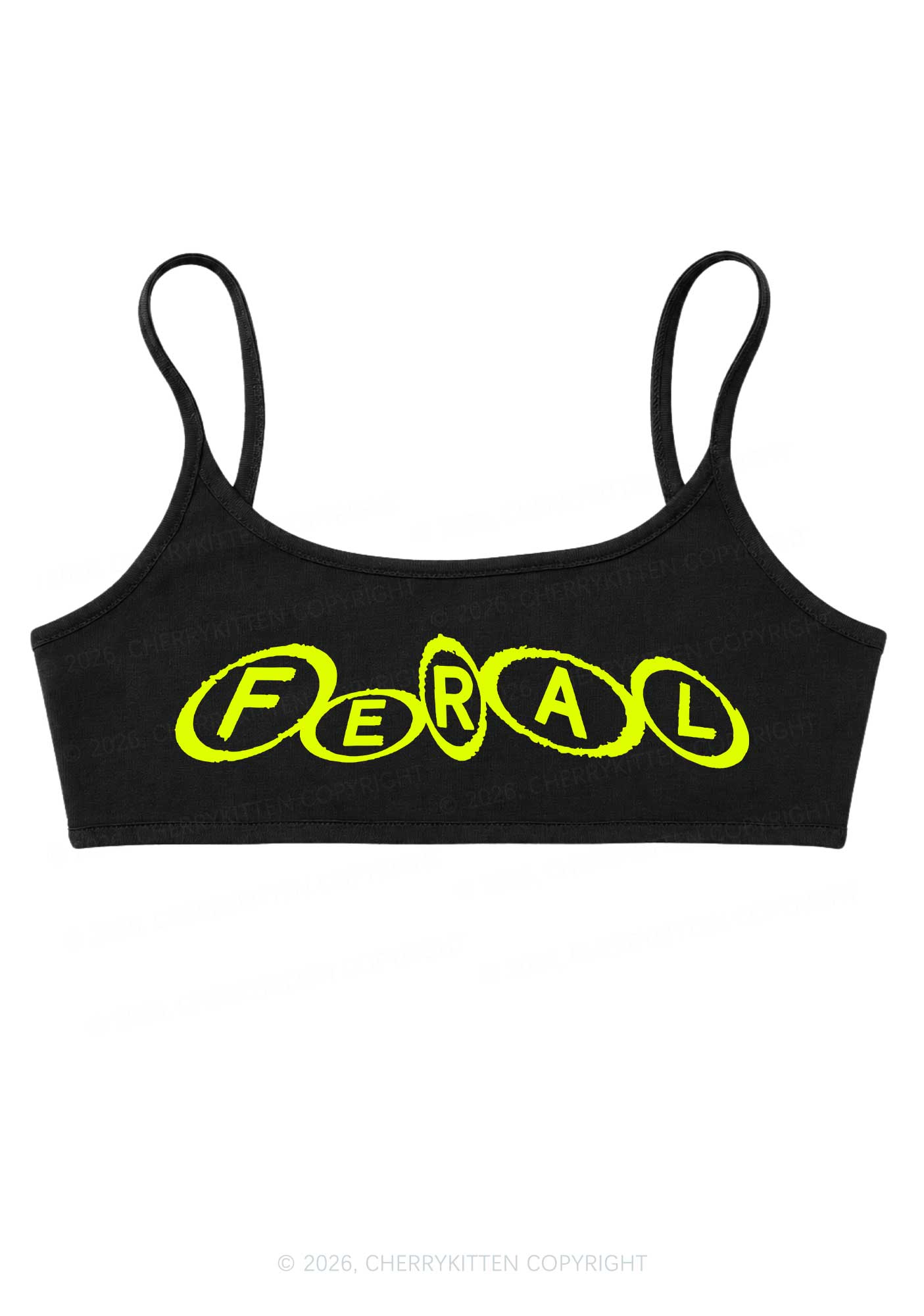 Feral Y2K Super Crop Cami Cherrykitten